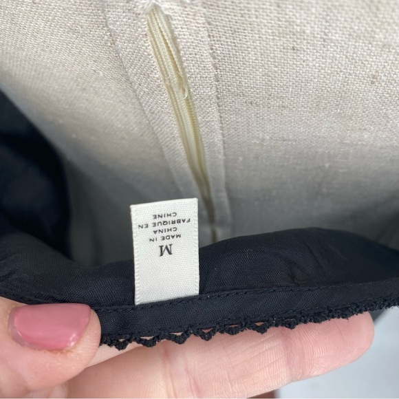 Anthropologie Moulinette Soeurs Black Floral Silk Sheer Dress Medium - Picture 3 of 9